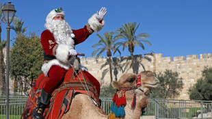Palestinian Santa brings festive cheer to Jerusalem