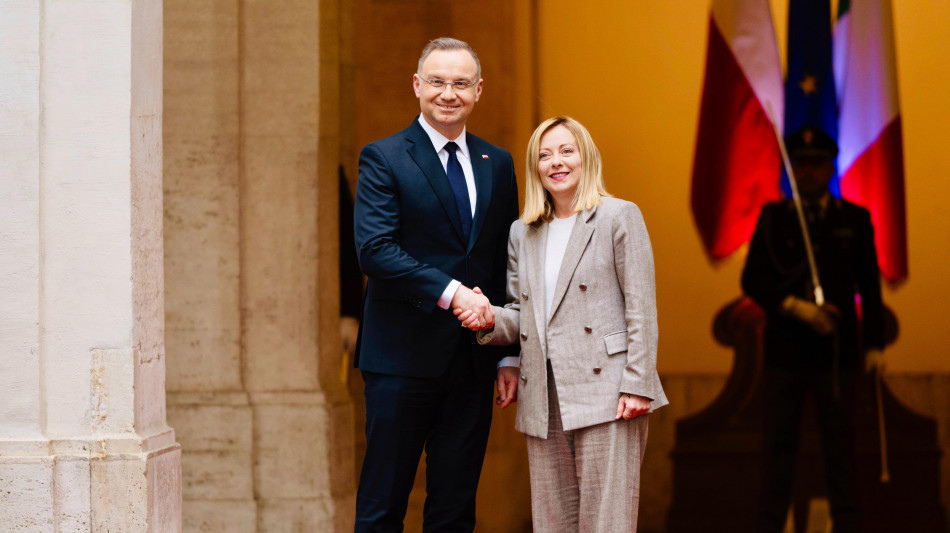 Meloni vede Duda, focus su Ucraina e pilastro europeo Nato