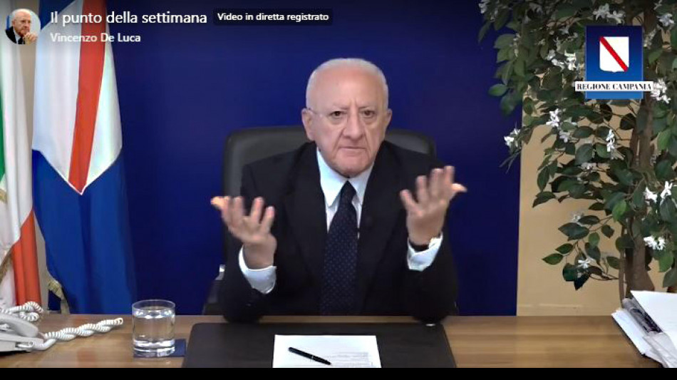 De Luca, priorità i programmi, dirò sempre ciò che penso