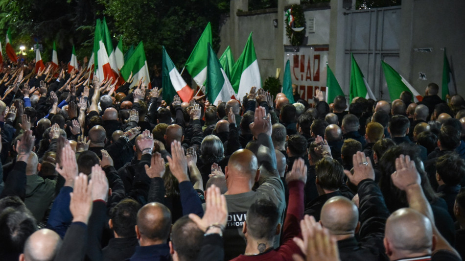 A Milano concluso il corteo per Ramelli con saluti romani