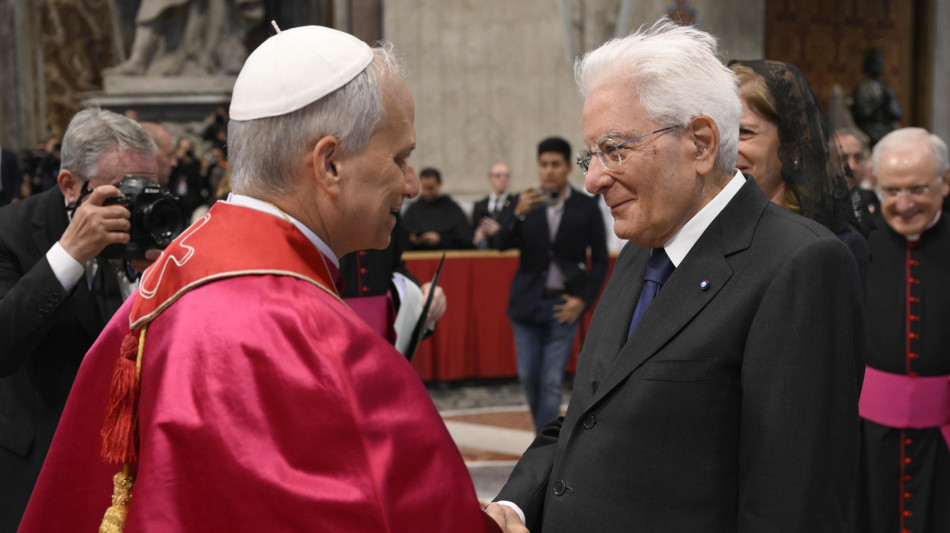 Mattarella in Vaticano per l'incontro con Papa Leone