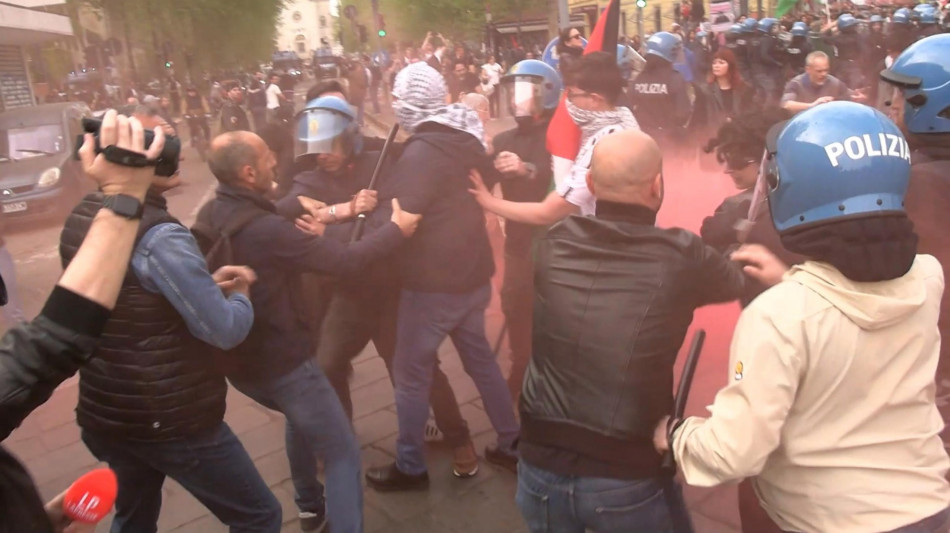 Sei denunciati per disordini al corteo pro Pal di Milano