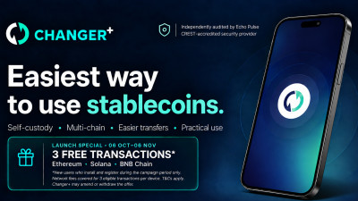 Changer+ Launches Stablecoin-First Self-Custodial Wallet to Make Stablecoins Easier to Use